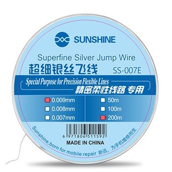 Sunshine 0.009MM x 200M Ultra Fine Argent Jumper Wire - S-007E 2 Sunshine 0.009MM x 200M Ultra Fine Argent Jumper Wire - S-007E