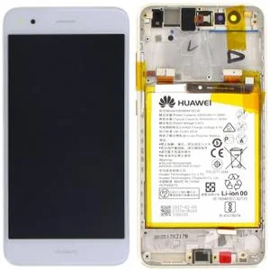 Écran LCD + Tactile Avec Cadre Huawei P9 Lite Mini/Y6 Pro (2017) (SLA-L02, SLA-L22, SLA-L03) - 02351TUY/02351KQL - Blanc