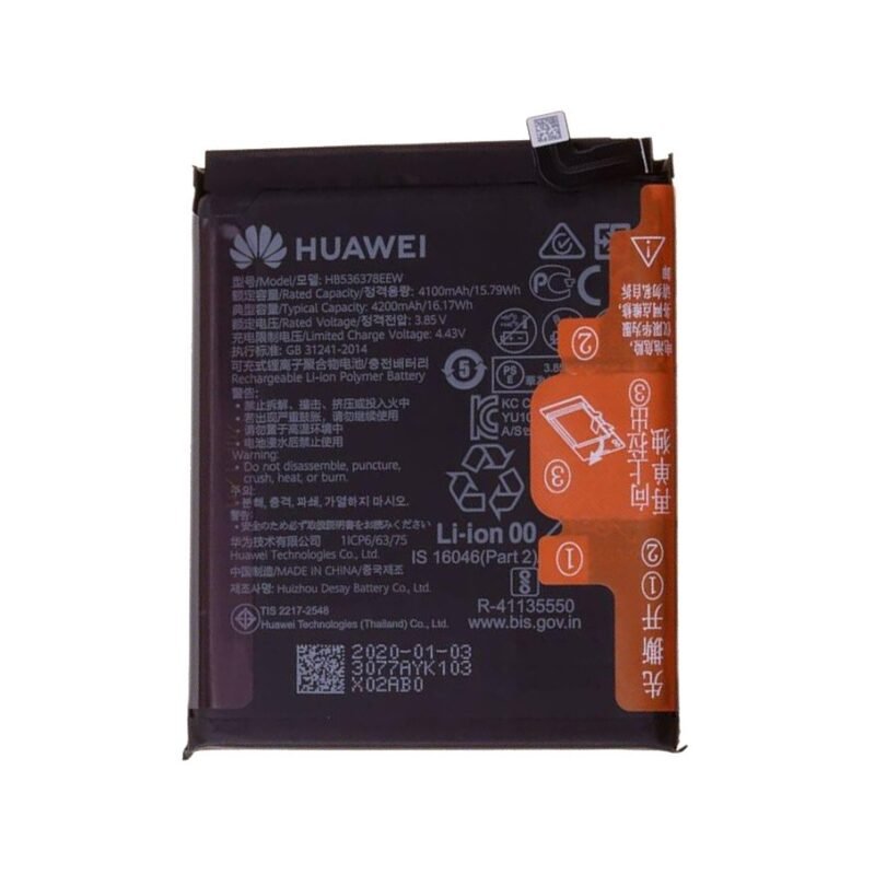 Batterie Huawei P40 Pro (ELS-NX9) - 02353MET - HB538378EEW - 4200 mAh