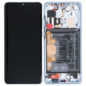 Écran LCD + Tactile Avec Cadre Huawei P30 Pro New Edition (VOG-L29) - 02353SBC/02355MUR - Argent