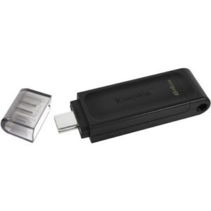 Kingston DataTraveler 70 - 64 Go - USB 3.2 (Gen 1) Type C - Flash Drive - Noir
