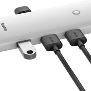 Baseus HUB Lite Series 4-in-1 adapter (Type-C to 4xUSB-A 3.0 5Go/s) cable 1m, Blanc (WKQX030402)