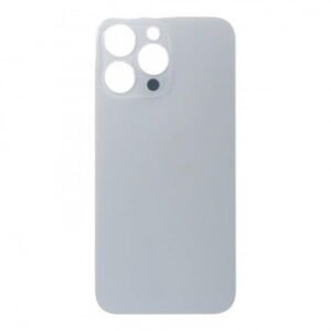 Vitre Arrière iPhone 14 Pro Max   (Ouverture Large)  Argent