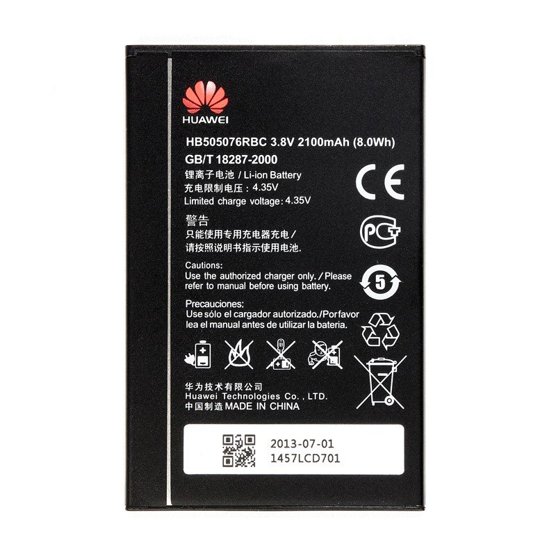 Huawei Ascend G610/Ascend G700/Y3 II 2016 4G (LUA-L21) Batterie HB505076RBC - 2150 mAh 2 Huawei Ascend G610/Ascend G700/Y3 II 2016 4G (LUA-L21) Batterie HB505076RBC - 2150 mAh