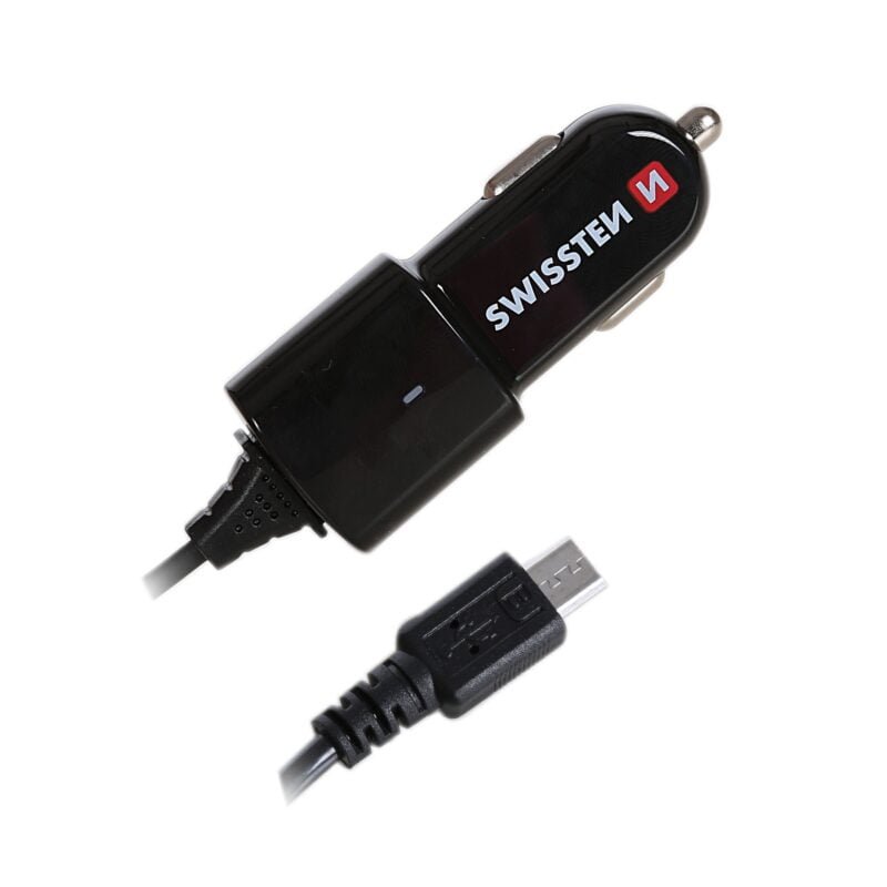 Swissten 1A Micro USB Car Charger - 20111100 - Noir