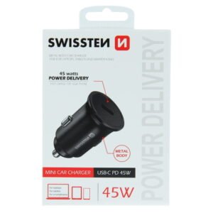 Swissten Power Delivery Car Charger (45W) - 20118100 - Noir