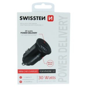 Swissten Power Delivery Car Charger (30W) - 20119100 - Noir