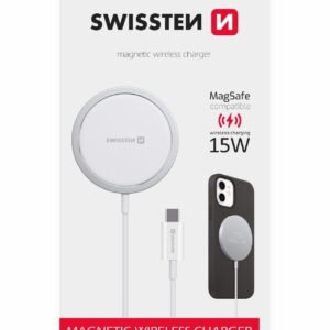 Swissten Wireless Magsafe Charger (15W) - 22055530 - Blanc