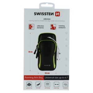 Swissten ArmBag Case - 32903500 - Up to Phones for 6.7" - Noir