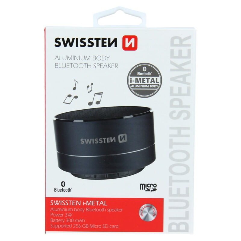 Swissten i-METAL Bluetooth Speaker - 52104431 - Noir
