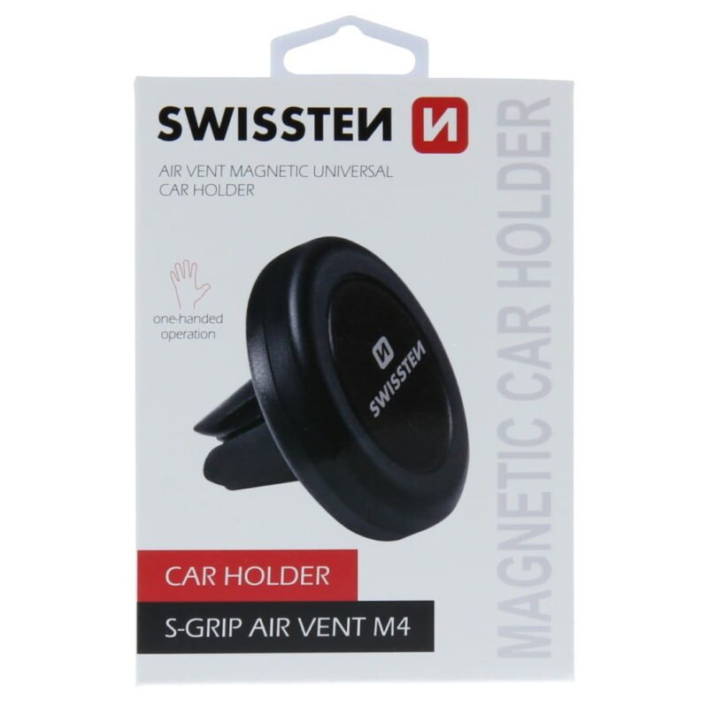 Swissten S-Grip M4 Magnetic Air Vent Car Holder - 65010403 - Noir