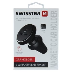 Swissten S-Grip M9 Magnetic Air Vent Car Holder - 65010423 - Noir
