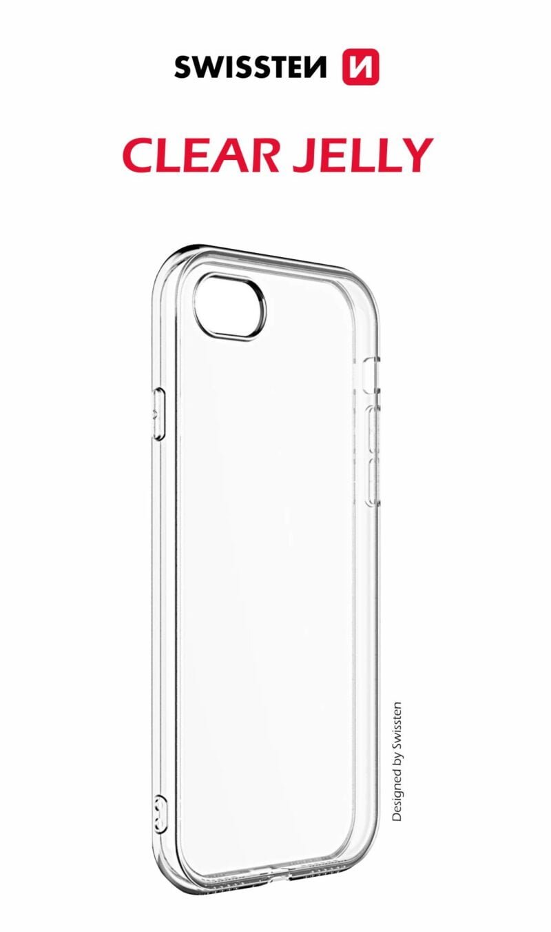 Swissten iPhone 7 Plus/iPhone 8 Plus Clear Jelly Case - 32801727 - 1.5mm - Transparant