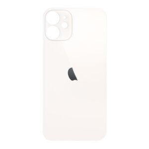 Vitre Arrière iPhone 12 Mini   (Ouverture Large)  Blanc