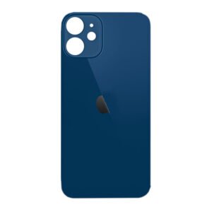 Vitre Arrière iPhone 12 Mini   (Ouverture Large)  Bleu