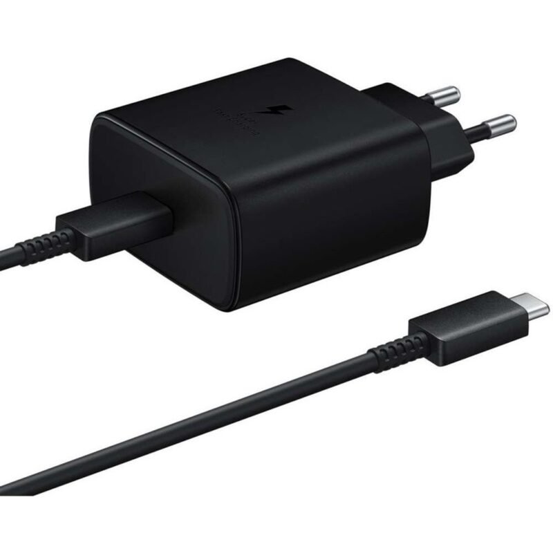 Samsung Super Fast Charging 2.0 Travel Adapter (45W) + Type-C to Type-C USB (5A) Cable EP-TA845XBEGWW - Noir