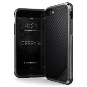 X-doria Apple iPhone 7/iPhone 8 Hard Case Defence Lux - 3X170118A | 6950941460552 Noir Carbon Fiber