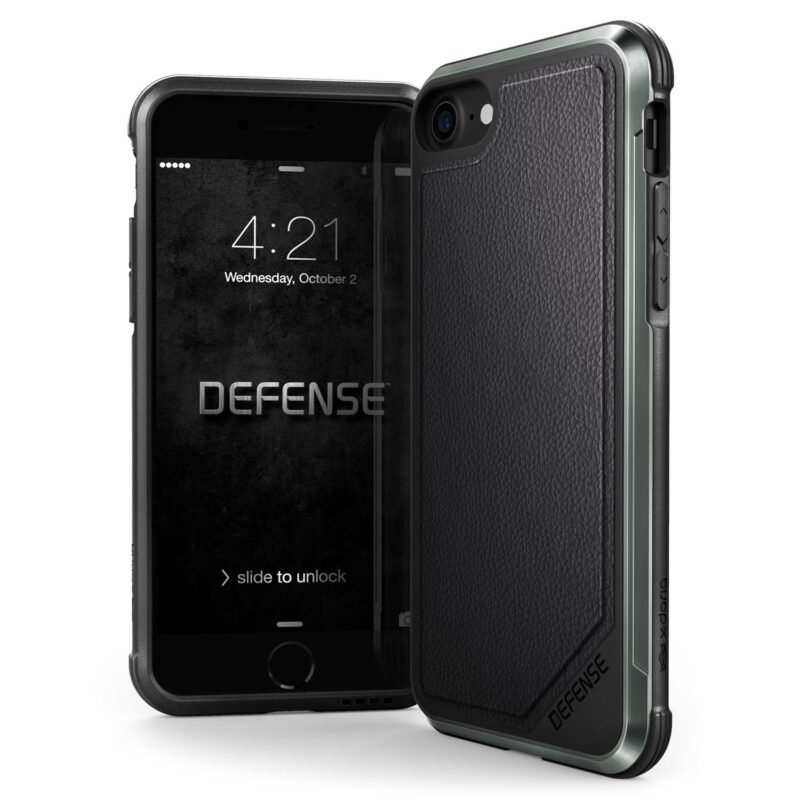X-doria Apple iPhone 7/iPhone 8 Hard Case Defence Lux - 3X170152A | 6950941460569 Noir Leather 2 X-doria Apple iPhone 7/iPhone 8 Hard Case Defence Lux - 3X170152A | 6950941460569 Noir Leather