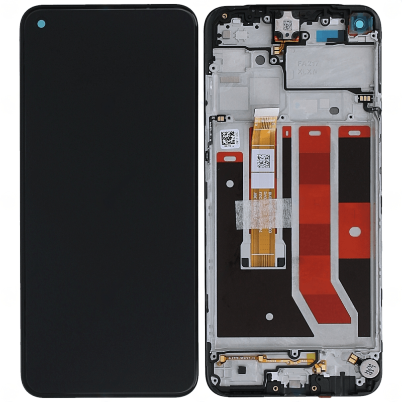 Écran LCD + Tactile Avec Cadre Oppo A53 4G (CPH2127)/A53s (CPH2139, CPH2135) - 4905105 - Noir