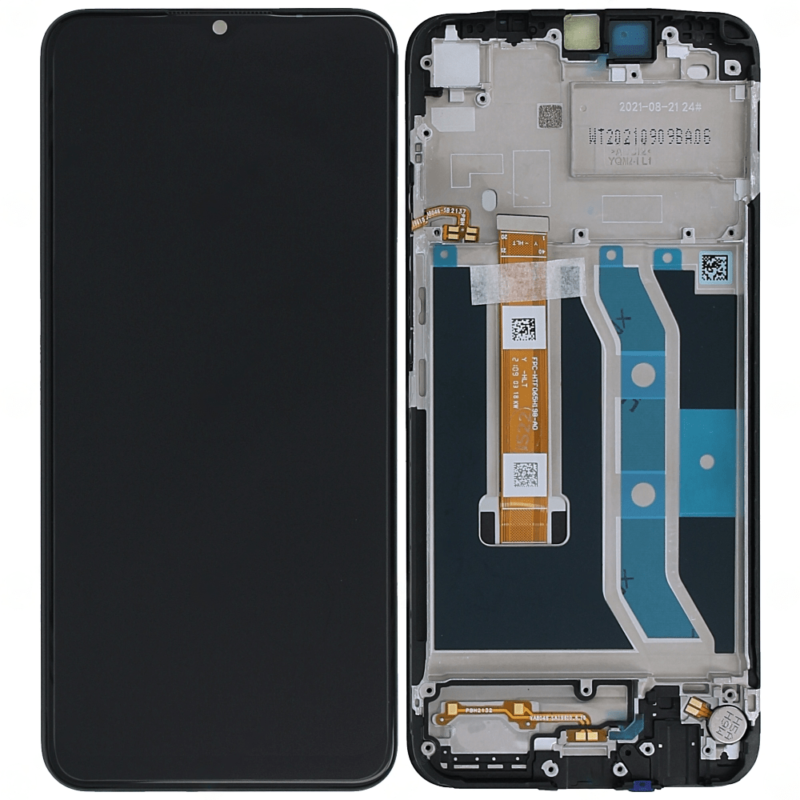 Écran LCD + Tactile Avec Cadre Realme C25Y (RMX3265) - 4908854 - Noir