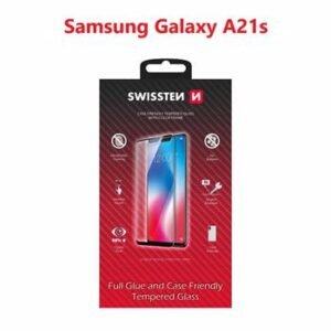 Swissten SM-A217F Galaxy A21s Film Verre Trempé - 54501771 - Full Glue - Noir