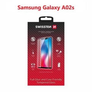 Swissten SM-A025F Galaxy A02s Film Verre Trempé - 54501787 - Full Glue - Noir