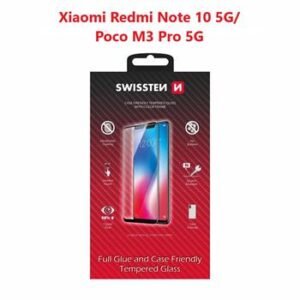 Swissten Xiaomi Redmi Note 10 5G (M2103K19G)/Poco M3 Pro 5G (M2103K19PG)/Redmi Note 10T 5G (M2103K19I)/Redmi Note 11 SE (M2103K19C) Film Verre Trempé - 54501795 - Full Glue - Noir