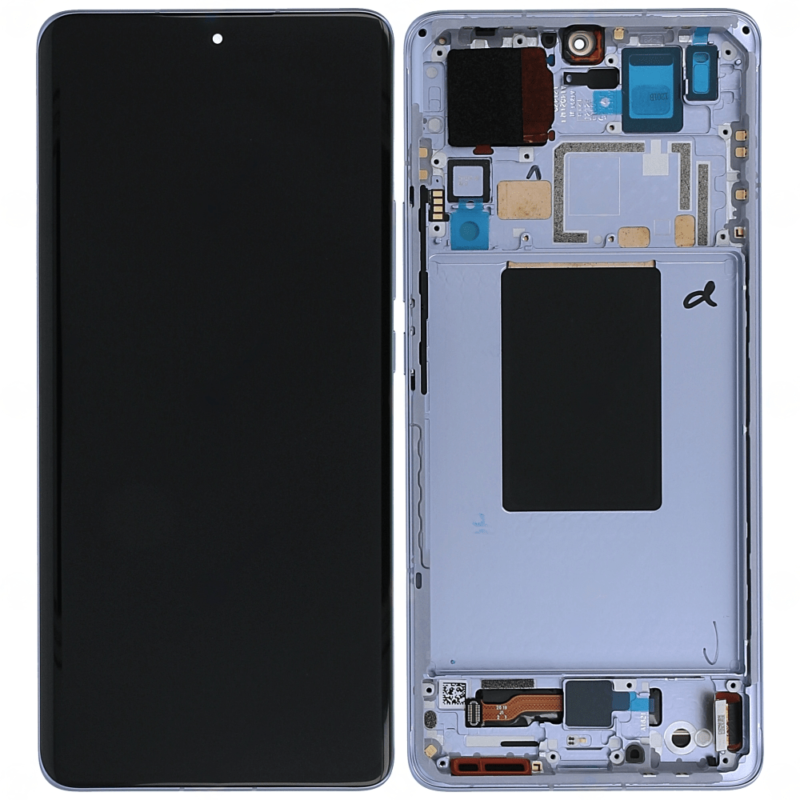 Écran LCD Tactile avec Cadre Xiaomi 12 Pro (2201122C)/12S Pro (2206122SC) - 56000400L200/56000900L200 - Bleu