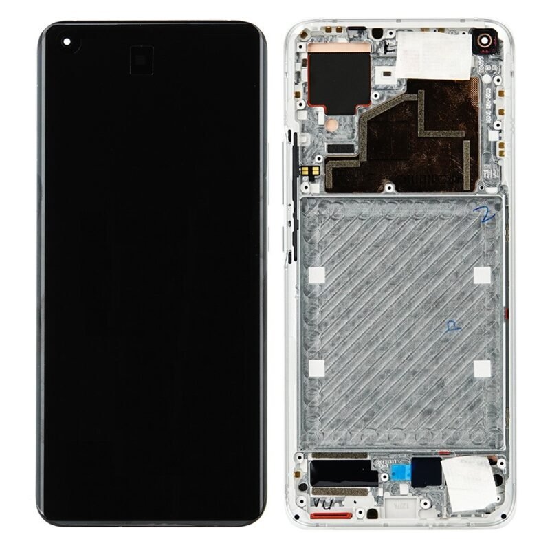 Écran LCD + Tactile Avec Cadre Xiaomi Mi 11 (M2011K2C) - 56000700K200 - Blanc