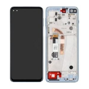 Écran LCD + Tactile Avec Cadre Motorola Moto G100 (XT2125-4) - 5D68C18073 - Sky Bleu