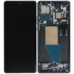 Écran LCD + Tactile Avec Cadre Motorola Moto Edge 30 Ultra (XT2241) - 5D68C21260/5D68C21452 - Noir