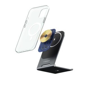Veger Y56 Foldable Ultra-Slim Wireless Charging Stand - Aluminium Materials