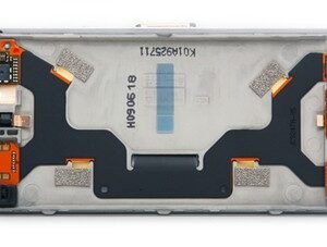 Nokia N97 Cadre central  avec Avant Camera, Slide Nappe, Boutons Volume et Clavier Flexible 6490067 Noir