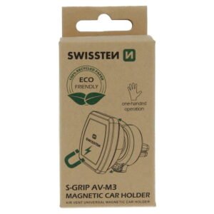 Swissten S-Grip M3 Magnetic Air Vent Car Holder - 65010307ECO - Eco Packing - Noir
