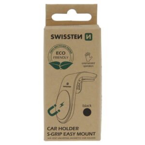 Swissten S-Grip Easy Mount Magnetic Air Vent Car Holder - 65010700ECO - Eco Packing - Noir