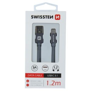 Swissten Textile Type-C USB Cable - 71521202 - 1.2m - Gris