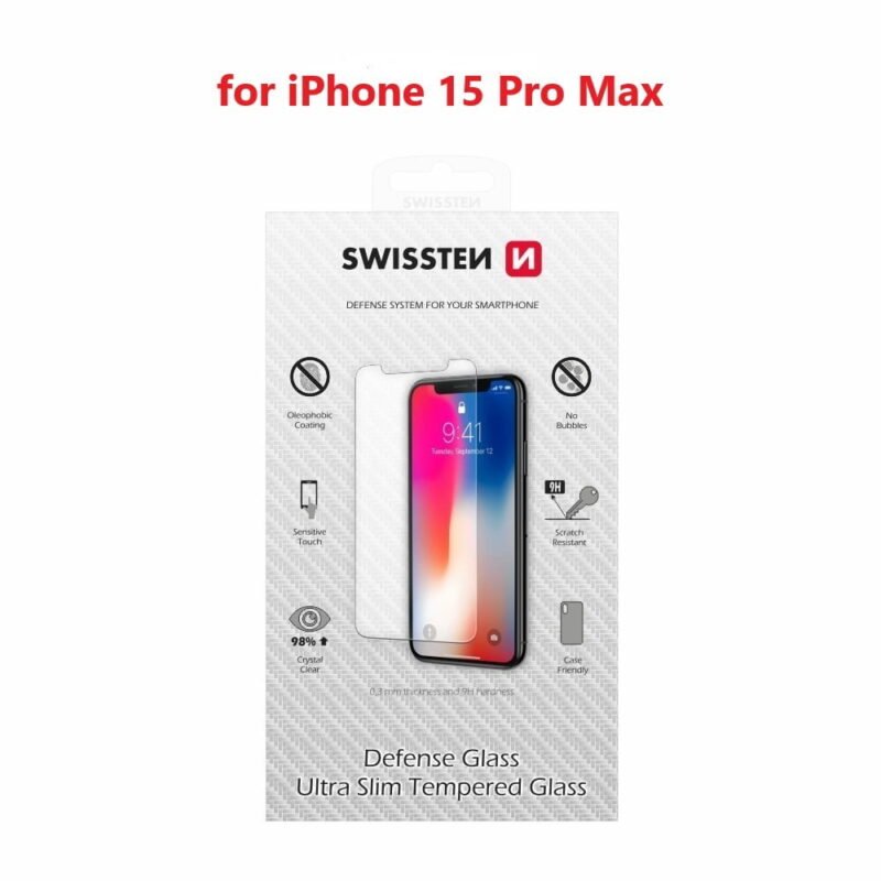 Swissten iPhone 15 Pro Max Film Verre Trempé - 74517963