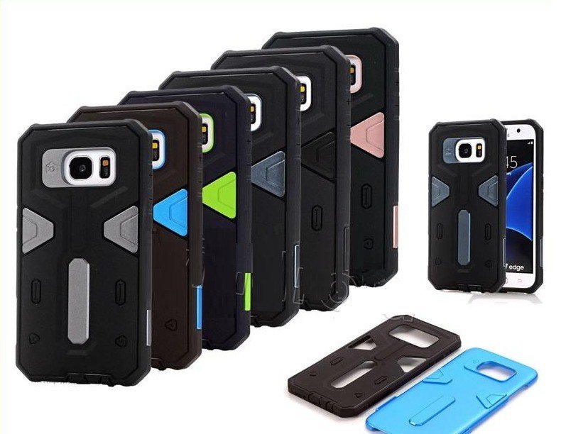 Samsung Fashion Case G935F Galaxy S7 Edge Hard Case - Defender Series - Bleu 2 Samsung Fashion Case G935F Galaxy S7 Edge Hard Case - Defender Series - Bleu