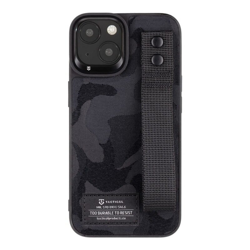 Tactical iPhone 14 Plus Camo Troop Drag Strap Cover - 8596311194702 - Noir