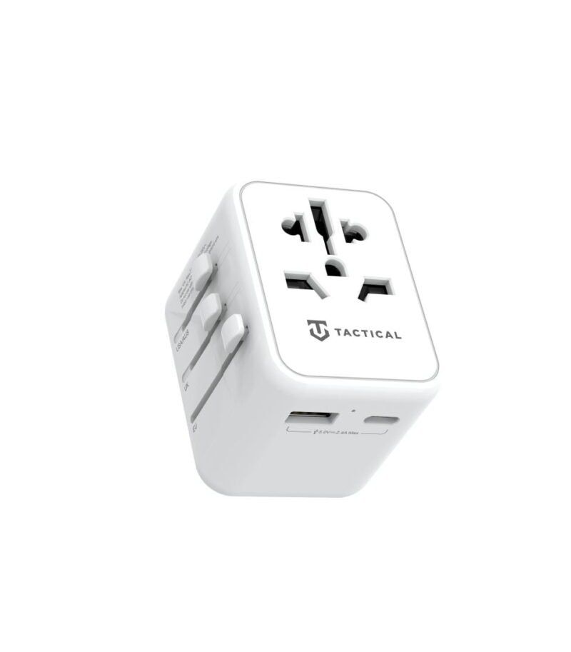 Adaptateur de voyage tactique PTP - 8596311212871 - Blanc