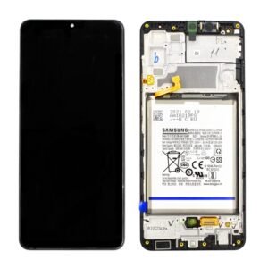 Écran LCD + Tactile Avec Cadre Samsung Galaxy A32 4G SM-A325F - GH82-25611A/GH82-25612A - Avec Batterie - Noir