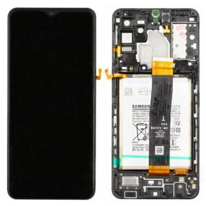 Écran LCD + Tactile Avec Cadre Samsung Galaxy A32 5G SM-A326B - GH82-25453A/GH82-25454A - Avec Batterie - Noir