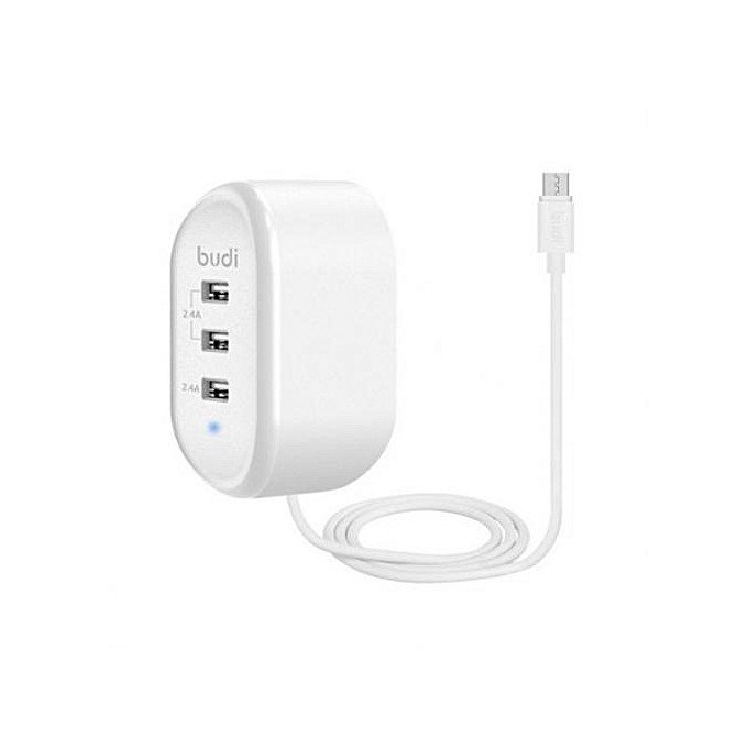 Budi Home Charger 312EM - 3 USB Output 2.4A 2 Budi Home Charger 312EM - 3 USB Output 2.4A