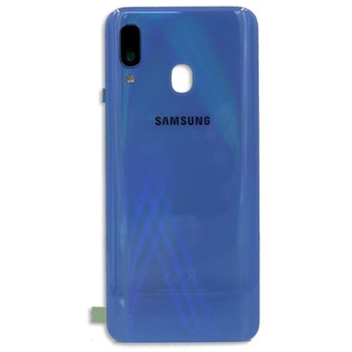 Cache arrière Samsung Galaxy A40 SM-A405F - Avec Objectif - Bleu 2 Cache arrière Samsung Galaxy A40 SM-A405F - Avec Objectif - Bleu