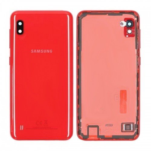 Cache arrière Samsung Galaxy A10 SM-A105F - Avec Objectif - Rouge 2 Cache arrière Samsung Galaxy A10 SM-A105F - Avec Objectif - Rouge