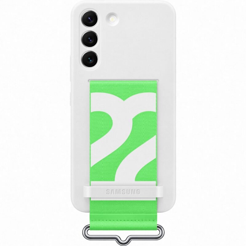 Samsung Galaxy S22 SM-S901B Silicone Cover avec Strap - EF-GS901TWEGWW - Blanc