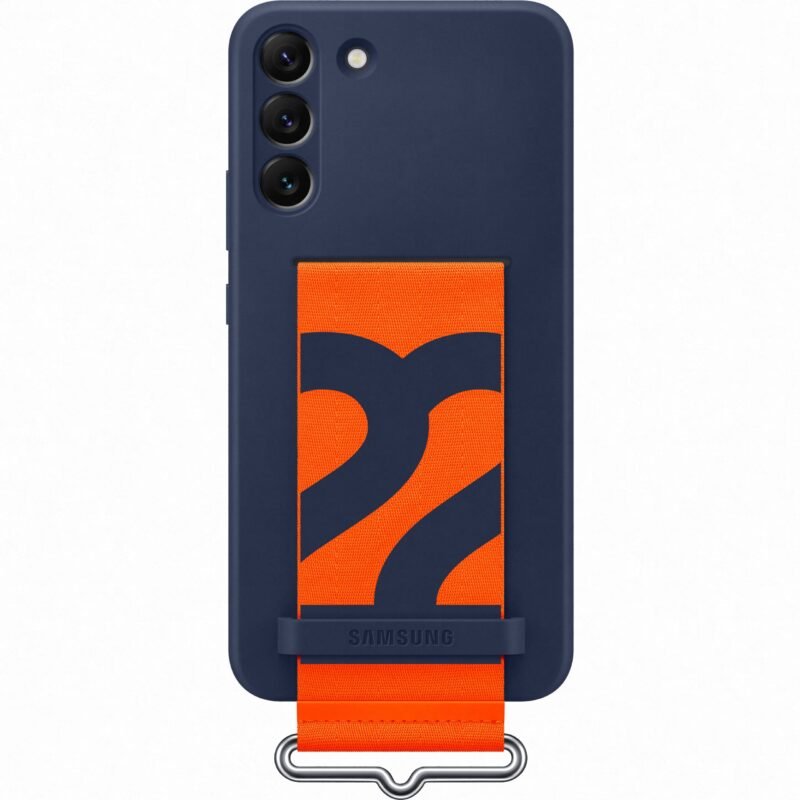 Samsung Galaxy S22 Plus SM-S906B Silicone Cover avec Strap - EF-GS906TNEGWW - Bleu