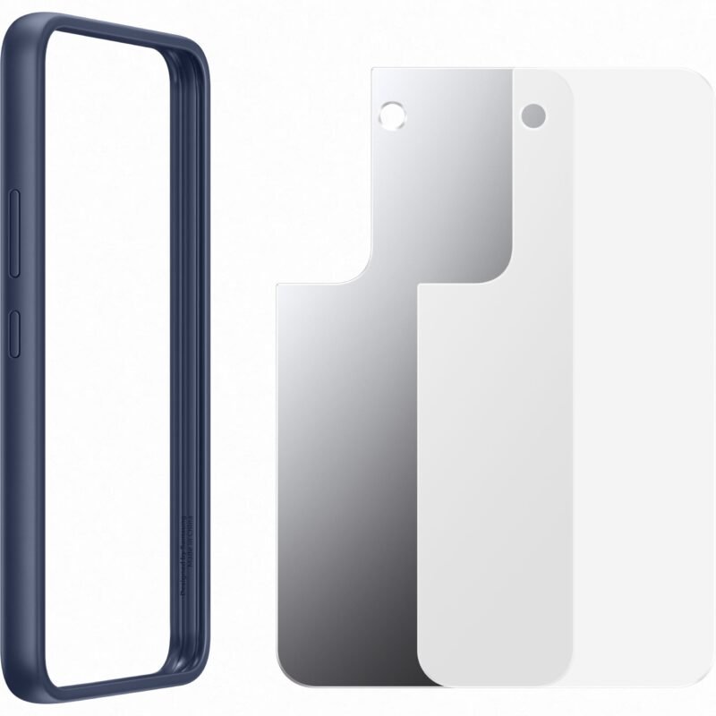 Samsung Galaxy S22 SM-S901B Frame Cover - EF-MS901CNEGWW - Bleu 2 Samsung Galaxy S22 SM-S901B Frame Cover - EF-MS901CNEGWW - Bleu