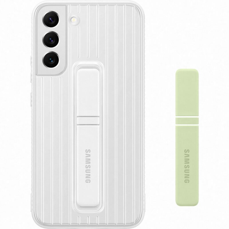 Samsung Galaxy S22 Plus SM-S906B Protective Standing Cover - EF-RS906CWEGWW - Blanc 2 Samsung Galaxy S22 Plus SM-S906B Protective Standing Cover - EF-RS906CWEGWW - Blanc