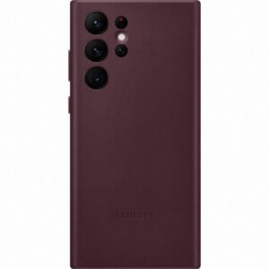 Samsung Galaxy S22 Ultra SM-S908B Leather Cover - EF-VS908LEEGWW - Burgundy Rouge